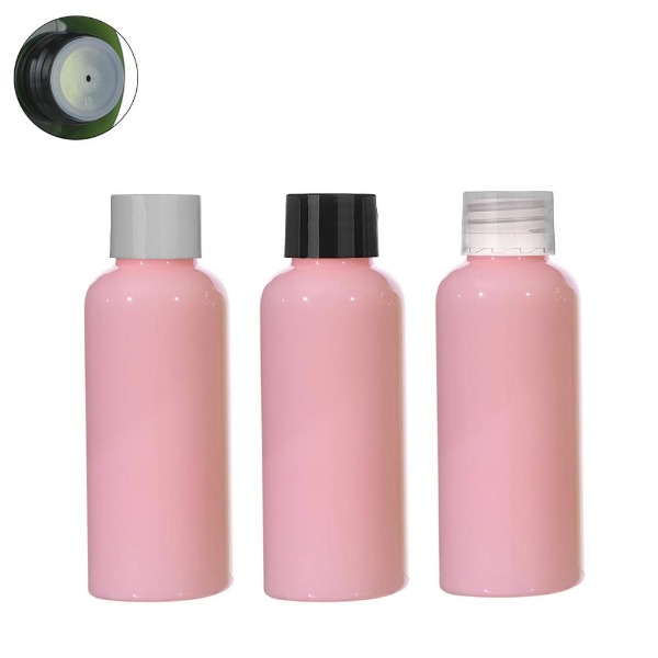 스킨캡 단마개(일반캡) 50ml(원형) 핑크용기/공병/플라스틱용기