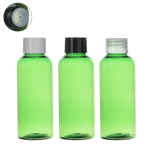 스킨캡 단마개(일반캡) 50ml(원형) 녹색용기/공병/플라스틱용기